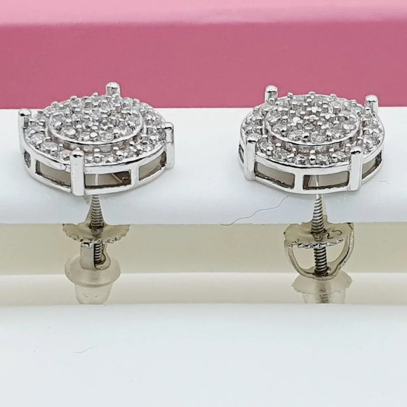 "925 Sterling Silver Cubic Zirconia Earrings, U19254598 - Picture 10 of 11